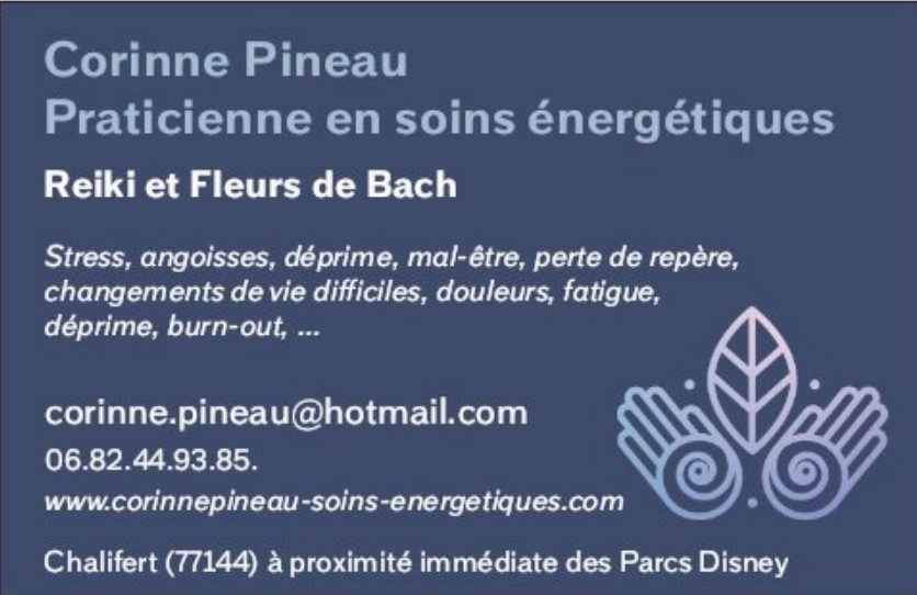 Corinne Pineau Praticienne en soins énergétiques (Reiki, Fleurs de Bach) à Val d'Europe
