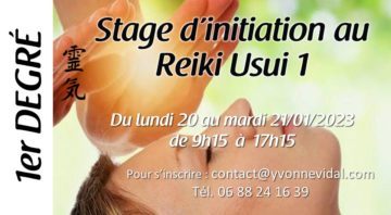 Stage d’initiation Reiki Usui 1er degré