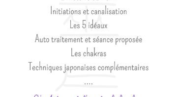 Initiation 1er Degré Méthode Reiki Usui