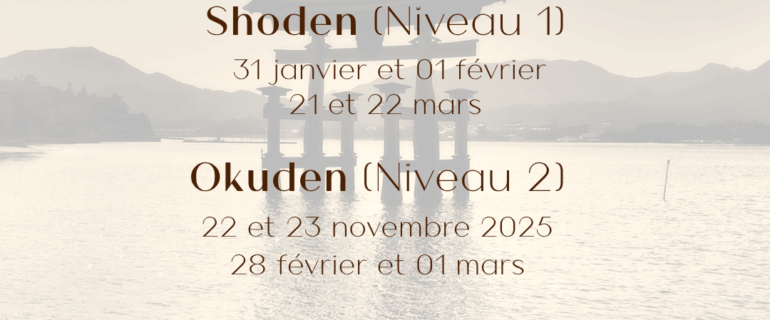 Stage initiation Shoden – Niveau 1 Gendaï Reiki